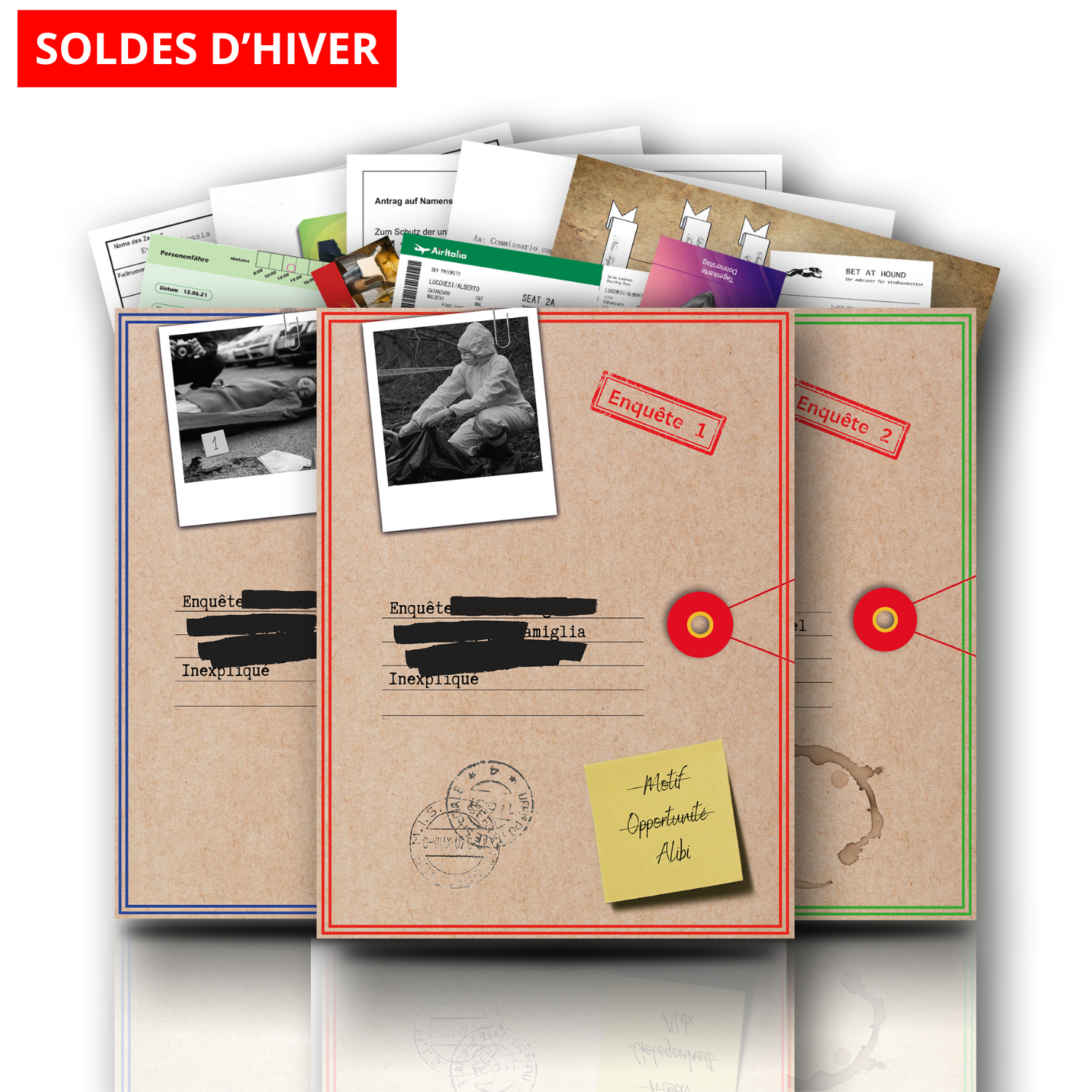 Promo : 3 enquêtes pour le prix de 2